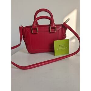 Aleksandra Badura Ladylike Mini Bag Calfskin Top-Handle Tote Bag Fuchsia